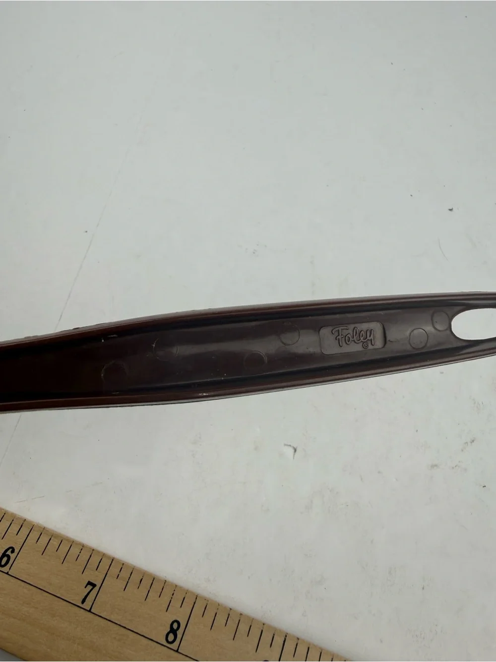 Vintage Foley USA Brown Nylon Plastic Cooking\Serving Slotted Spoon